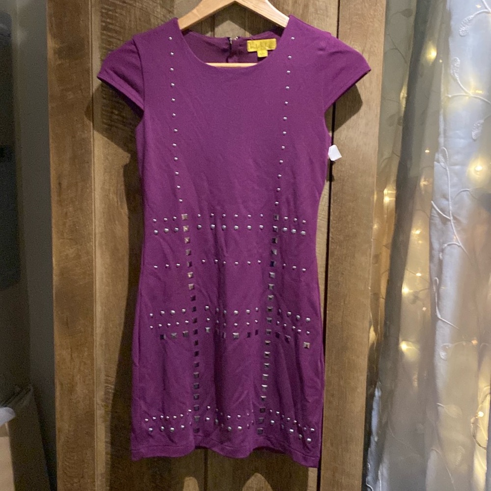 Nicole Miller Purple Dress - good condition - lightly used.